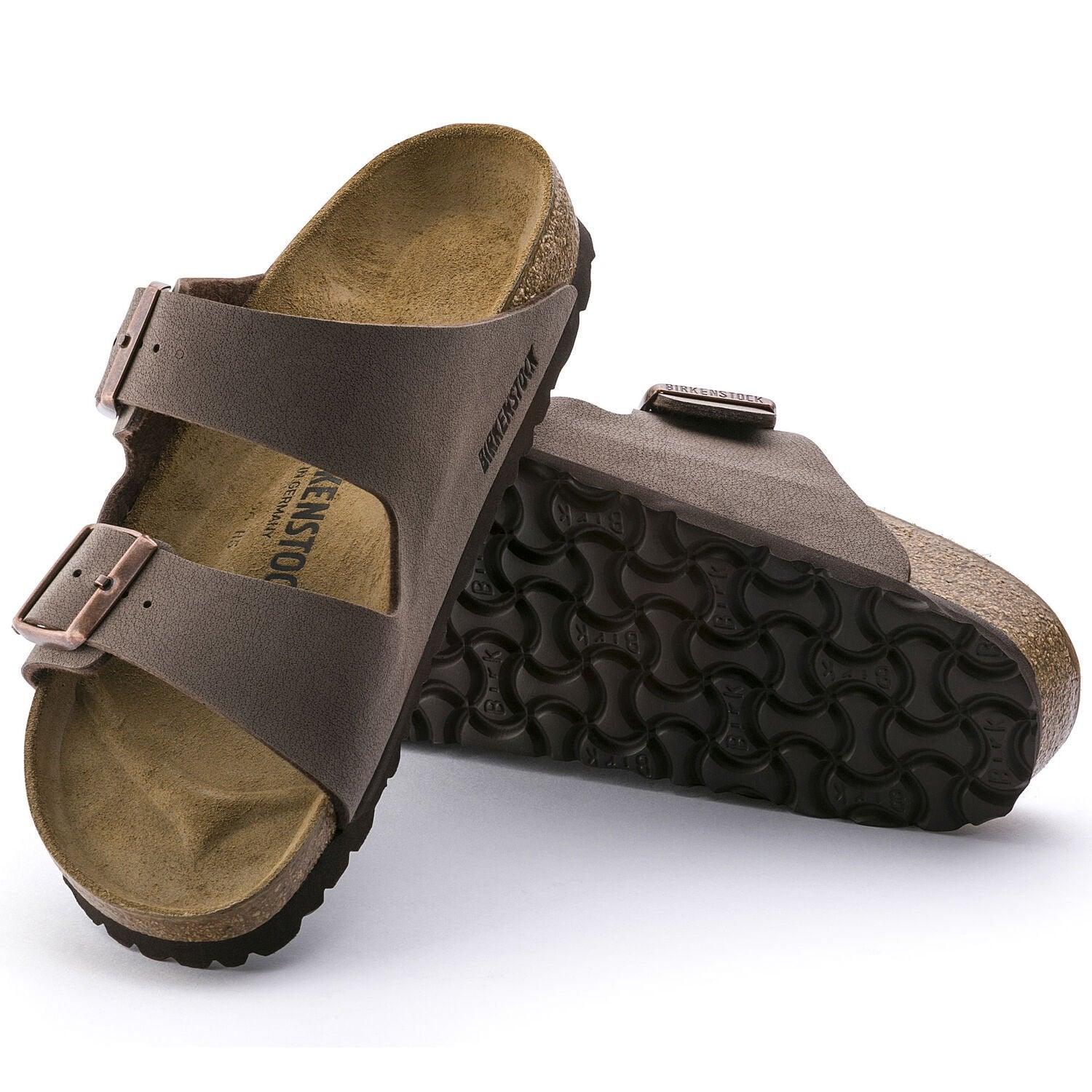 Birkenstock Arizona mokanvärisenä birkibuc-nahkana